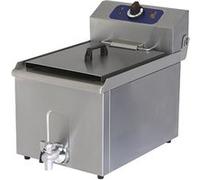 Friteuse GENERIQUE Friteuse Electrique de Table avec Robinet de Vidange, Capacité de l'Huile 8 ou 16 Litres Virtus