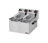 Friteuse électrique double pour les poissons 0,43 kW/l, 8+8 l TOP 230 V FE 88 Redfox
