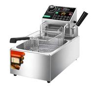 Friteuse électrique En Acier Inoxydable 6l, Température Réglable De 50 à 200 °c, Friteuse à Air Antidérapante Pour La Maison Et Le Commerce