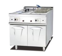 Friteuse électrique frites commerciales en acier inoxydable friteuse de bureau facile à nettoyer Cuisinez Facilement Grande Variété D'aliments(GF-985 800 * 900 * 940MM)
