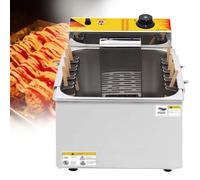 Friteuse électrique, grande friteuse, friteuse de comptoir en acier inoxydable, friteuse électrique coercitive, pour houe et coercition, NP-393-110 V