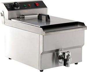 Friteuse électrique pro - 8 litres avec robinet de vidange - Combisteel