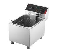 Friteuse Électrique Professionnelle 2500 W-Duoku-Capacité 7,5 L, pour Restaurants, Cuisines, avec Cuve Amovible, Panier, Couvercle