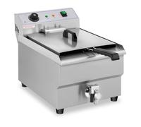 Friteuse électrique professionnelle restaurant 1 x 16 litres robinet de vidange - 230 V 14_0001777