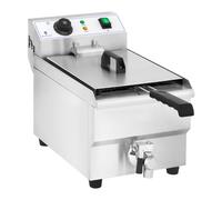 Friteuse électrique professionnelle restaurant 10 litres avec robinet de vidange 14_0001780