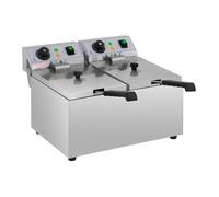 Friteuse électrique professionnelle restaurant 2 x 8 litres 230 volts 14_0001793