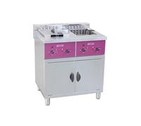 Friteuse électrique professionnelle sur coffre 2 x 16 litres 2 x 4000/8000/12000 W