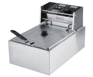 Friteuse Électrique - ZERONE - 6L - Acier Inoxydable - Température Variable - 220-240V