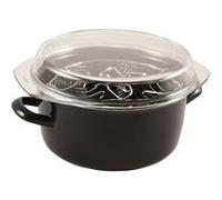 Friteuse émail noir 20 cm - Baumalu - Noir - Acier émaillé Noir G