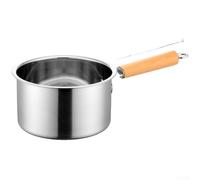 Friteuse en acier inoxydable avec couvercle et passoire 1,2 l huile 304 | Pour protection anti-éclaboussures pour aliments de bébé, friture, blanchiment, tamisage, compatible avec les types de