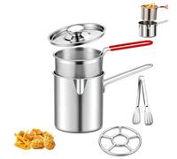 Friteuse en acier inoxydable avec panier - 1,2 L compacte pour la maison