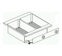 Friteuse Encastrable Drop-In 5,5 kW - 1 ou 2 Cuves 10 L - Combisteel - nvt. - 600x600x356mm
