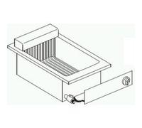 Friteuse Encastrable Drop-In 7,25 kW - 1 ou 2 Cuves 10 L - Combisteel - nvt. - Acier inoxydable 600x600x356mm