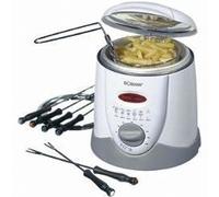 Friteuse et fondue pour 6 personnes 1L Bomann FFR 1290 CB Blanc
