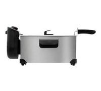 Friteuse en acier inoxydable, 2200W, capacité de 3L, cuve émaillée antiadhésive, régulateur de température