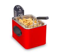 Friteuse Frifri F1905R - 3200W Style Rouge de 3,5L pour 1Kg de frites avec cuve en acier inoxydable