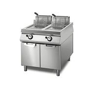 Friteuse Gaz 22+22 Litres sur Coffre avec Portes Virtus