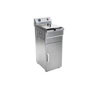 Friteuse haute acier inox 1 bac 16 litres cuve amovible avec minuterie professionnelle