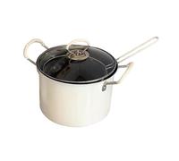 Friteuse japonaise multifonctionnelle avec couvercle transparent, 5,2 L, pratique, for restaurant, blanche