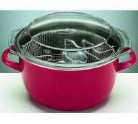 Friteuse Korinto Panier+Couv Verre 24 Cm