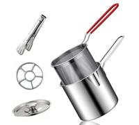 Friteuse, mini-friteuse, en acier inoxydable, poêle avec panier, mini- pour frites tempura