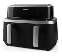 Nedis Friteuse à air chaud Double 4,2 L Minuteur 60 min Noir