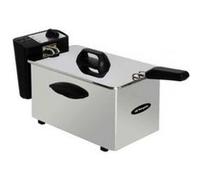 Orbegozo FDR 25 - Friteuse professionnelle, 2,5 l, thermostat réglable, témoin lumineux, poignée toucher froid, chemin de câbles, acier inoxydable, 2000 W
