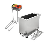 Friteuse pour collations, chien de maïs en acier inoxydable et gaufrier, 12 crochets pour une friture pratique, idéale pour les hot-dogs au fromage et les friandises de carnaval