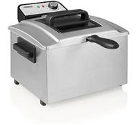 Princess Friteuse 01.184090.01.001, 5 L, 3270 W, zone froide, inox, double thermostat, Argent
