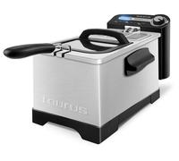 Taurus Professional 3 Plus - Friteuse électrique 2100W, 3L, Position égouttage huile, pour 4 à 5 portions, Température réglable, Système de filtrage huile, Inox, Argenté