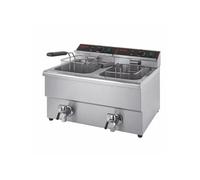 Friteuse Professionnelle 2 x 8 Litres avec Robinet Vidange