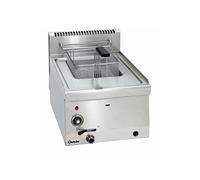 Friteuse Professionnelle à gaz 8 litres avec robinet de vidange 6,7 kW