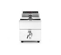 Friteuse Professionnelle à induction avec robinet de vidange 8L Gris 230V/3500W