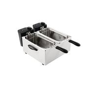 Friteuse inox double 2 x 3,5 Litres, 4000 W, 220 V - MONO Gris
