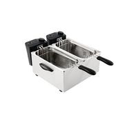 Friteuse inox double 2 x 3,5 Litres, 4000 W, 220 V - MONO Gris