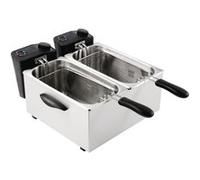 Friteuse inox double 2 x 3,5 Litres, 4000 W, 220 V - MONO Gris