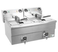 Friteuse Professionnelle de Table Electrique avec Vidange 2 x 10 L AFI Collin Lucy G