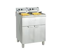Friteuse Professionnelle Double sur Meuble Haut Rendement 2 x 10 Litres