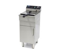 Friteuse professionnelle électrique 16L avec Robinet et Sousbassement