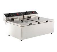 Friteuse Professionnelle Électrique 2 x 6 L sans Robinet de Vidange Combisteel NC G