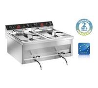 Friteuse professionnelle électrique à poser Super puissante 2 x 12 Litres Sofraca NC G