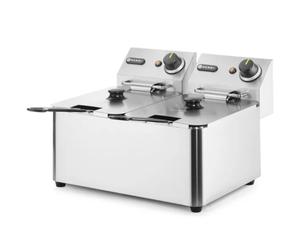 Friteuse professionnelle Kitchen Line 6 kW 230 V 2 x 4 L - Hendi 205846