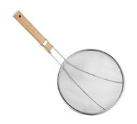 Friteuse profonde : cuillère à passoire en acier inoxydable, SCOOP en maille à long manche | Design résistant à la chaleur, parfait pour frire des ailes de frites, outil de