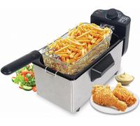 Friteuse Royal Swiss ® - 190 °C - 2000W - Friteuse Ajustable - 3 L - 1 kg de fri