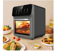 Friteuse Sans Huile 10L Grande Capacité Avec Écran Tactile Et Cuisson 360° À Air Chaud, Four À Convection Multifonction Automatique