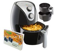 Friteuse électrique à air chaud 3,2 litres noir 1300 W 3,2 L livre de recettes cuisine