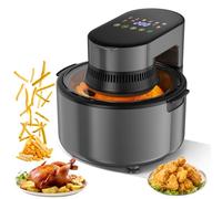 Friteuse sans Huile 4 L, Air Fryer Avec Fenêtre Visible, 1200W, Ecran tactile LED, Préchauffage rapide, 8 Programmes, Minuteur de 200 minutes, Température réglable de 80°C à 200°C