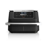 Ninja AF550EU friteuse Double 6,6 L Autonome 2470 W Friteuse d’air chaud Noir, Argent