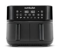 NutriBullet Friteuse Air Fryer Double Bac NBA081B – 8 L, 2850 W, 8 modes, sans huile, noir