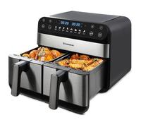 Friteuse sans Huile AirMax 920 - Airfryer à Double Cuve 10L avec Écran Tactile LED - 8 Programmes - 2400W - Cuisson Rapide et Saine
